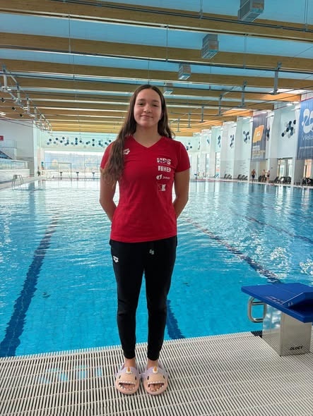 Mia Jadreško na pripremama Hrvatske plivačke reprezentacije u Bjelovaru